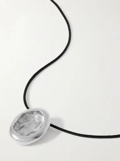 YSSO Aesop Sterling Silver And Cord Necklace | Thumbnail 4 YSSO Aesop Sterling Silver And Cord Necklace | Thumbnail 4