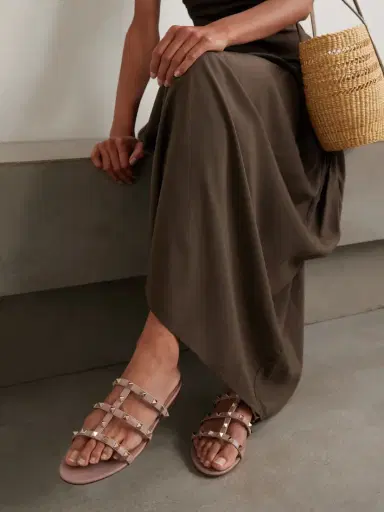 Valentino Garavani Rockstud Leather Sandals | Thumbnail 2 Valentino Garavani Rockstud Leather Sandals | Thumbnail 2