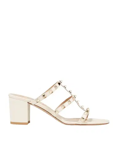 Valentino Garavani The Rockstud 60 Leather Mules | Thumbnail 1 Valentino Garavani The Rockstud 60 Leather Mules | Thumbnail 1