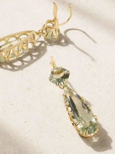Ileana Makri Crown 18-karat Gold Amethyst Earrings | Thumbnail 3 Ileana Makri Crown 18-karat Gold Amethyst Earrings | Thumbnail 3