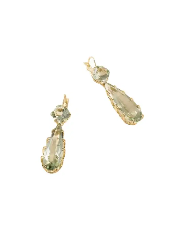 Ileana Makri Crown 18-karat Gold Amethyst Earrings
