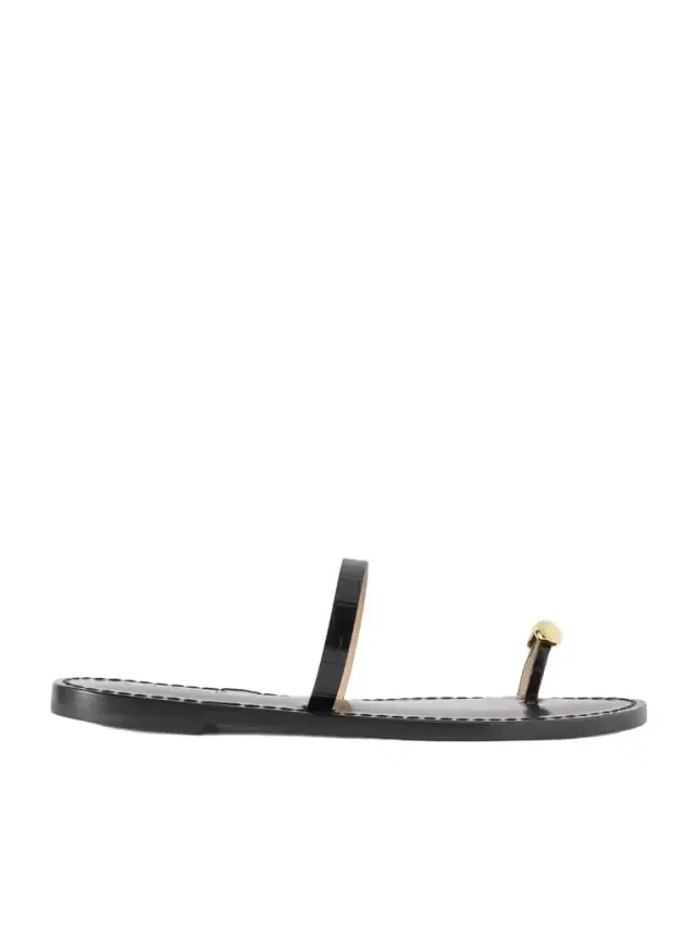 The Kibera Embellished Croc-effect Leather Sandals
