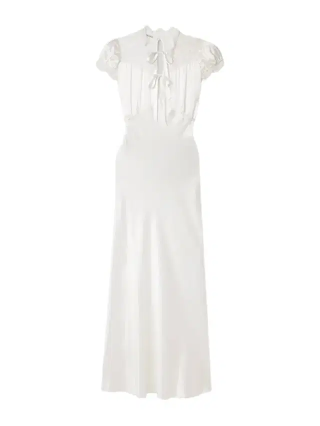 Lace-trimmed Silk-satin Midi Dress