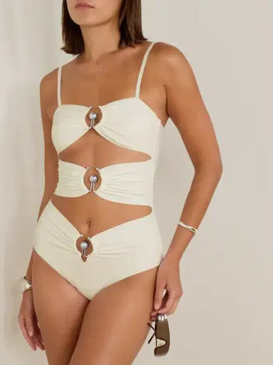 Christopher Esber Embellished Cutout Swimsuit | Thumbnail 2
