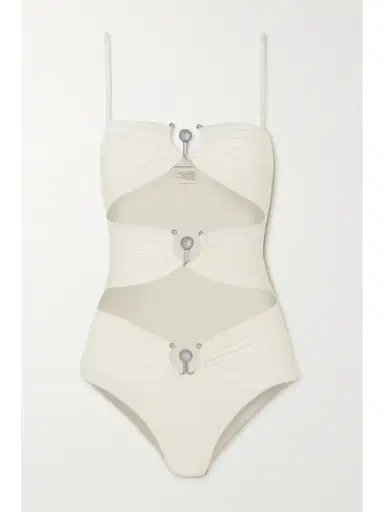 Christopher Esber Embellished Cutout Swimsuit | Thumbnail 1