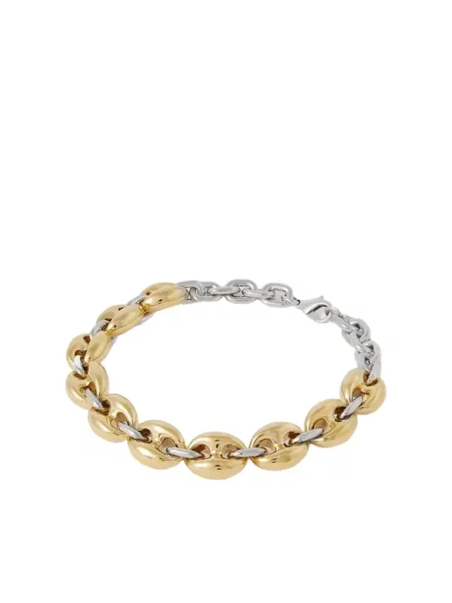 Rabanne X Eight Silver And Gold-tone Necklace