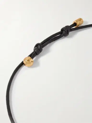 Alighieri The Link Of Wanderlust Recycled Gold-plated Cord Necklace | Thumbnail 3
