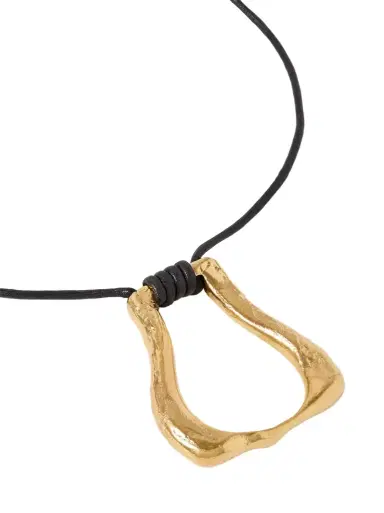 Alighieri The Link Of Wanderlust Recycled Gold-plated Cord Necklace | Thumbnail 1