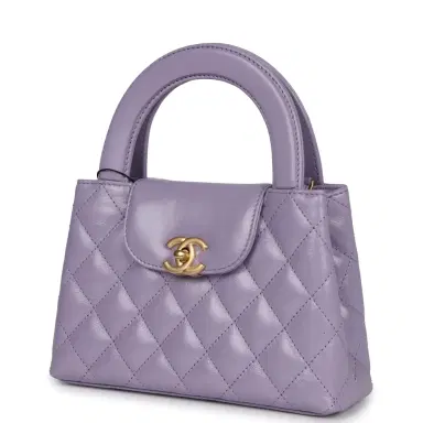 Chanel Chanel Small Kelly Shopper Light Purple Shiny Aged Calfskin Brushed Gold Hardware | Thumbnail 3 Chanel Chanel Small Kelly Shopper Light Purple Shiny Aged Calfskin Brushed Gold Hardware | Thumbnail 3