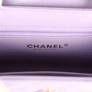 Chanel Chanel Small Kelly Shopper Light Purple Shiny Aged Calfskin Brushed Gold Hardware | Thumbnail 9 Chanel Chanel Small Kelly Shopper Light Purple Shiny Aged Calfskin Brushed Gold Hardware | Thumbnail 9