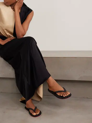 Christian Louboutin Super Loubi Studded Rubber Flip Flops | Thumbnail 2 Christian Louboutin Super Loubi Studded Rubber Flip Flops | Thumbnail 2