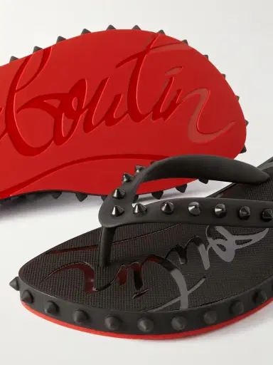 Christian Louboutin Super Loubi Studded Rubber Flip Flops | Thumbnail 4 Christian Louboutin Super Loubi Studded Rubber Flip Flops | Thumbnail 4