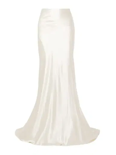 Danielle Frankel Dree Wool And Silk-blend Charmeuse Maxi Skirt | Thumbnail 1 Danielle Frankel Dree Wool And Silk-blend Charmeuse Maxi Skirt | Thumbnail 1