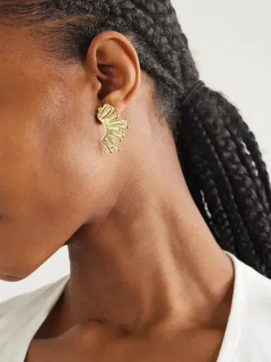 YSSO Crescent Sun Gold-plated Earrings | Thumbnail 2 YSSO Crescent Sun Gold-plated Earrings | Thumbnail 2