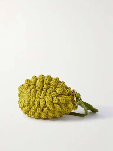Loewe + Paula's Ibiza Lemon Leather-trimmed Raffia Coin Purse - - One size | Thumbnail 3 Loewe + Paula's Ibiza Lemon Leather-trimmed Raffia Coin Purse - - One size | Thumbnail 3
