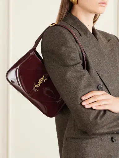 Saint Laurent Le 5 À 7 Patent-leather Shoulder Bag | Thumbnail 2 Saint Laurent Le 5 À 7 Patent-leather Shoulder Bag | Thumbnail 2