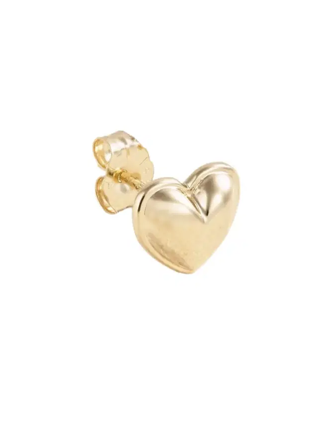 Heart 14-karat Gold Single Earring