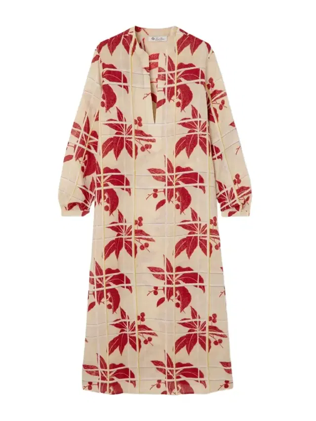 Loro Piana Floral-print Linen Kaftan