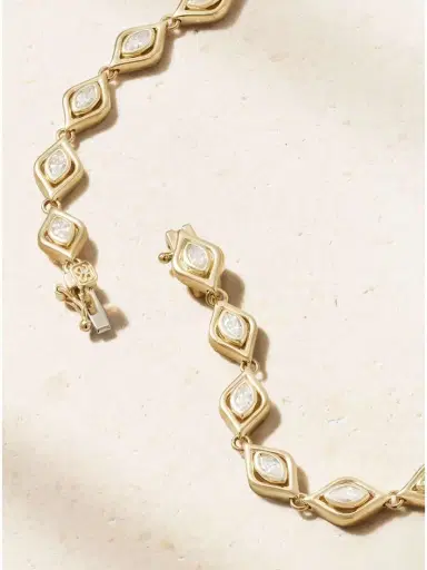 Sydney Evan Evil Eye Eternity 14-karat Gold Diamond Necklace | Thumbnail 3 Sydney Evan Evil Eye Eternity 14-karat Gold Diamond Necklace | Thumbnail 3