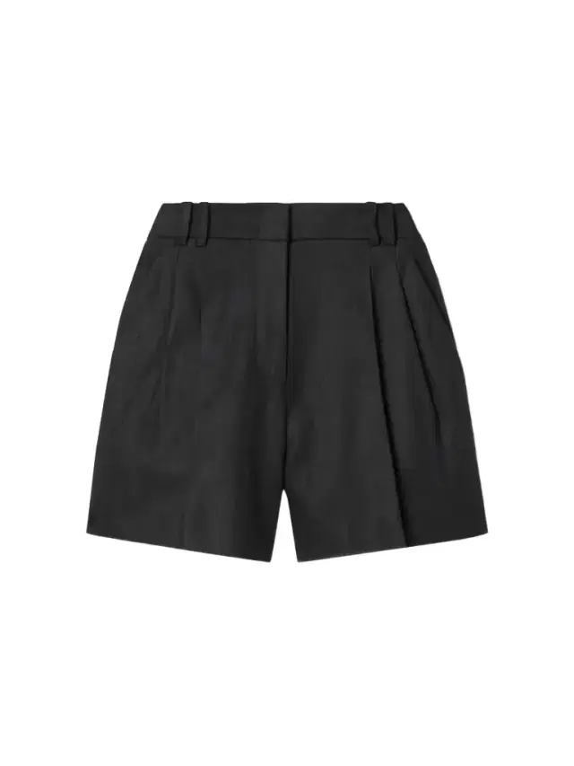+ Net Sustain Pleated Linen Shorts