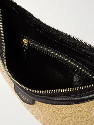 Alaïa Demi Leather-trimmed Raffia Shoulder Bag | Thumbnail 5 Alaïa Demi Leather-trimmed Raffia Shoulder Bag | Thumbnail 5