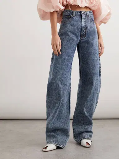 Alaïa Acid-wash High-rise Barrel-leg Jeans | Thumbnail 3 Alaïa Acid-wash High-rise Barrel-leg Jeans | Thumbnail 3