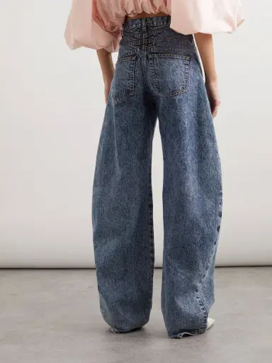 Alaïa Acid-wash High-rise Barrel-leg Jeans | Thumbnail 4 Alaïa Acid-wash High-rise Barrel-leg Jeans | Thumbnail 4