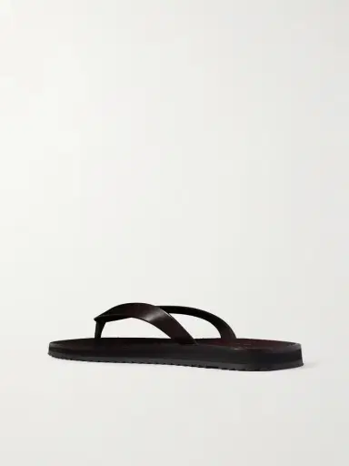 The Row City Leather Flip Flops | Thumbnail 3 The Row City Leather Flip Flops | Thumbnail 3