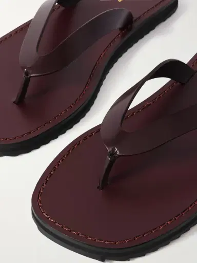 The Row City Leather Flip Flops | Thumbnail 4 The Row City Leather Flip Flops | Thumbnail 4