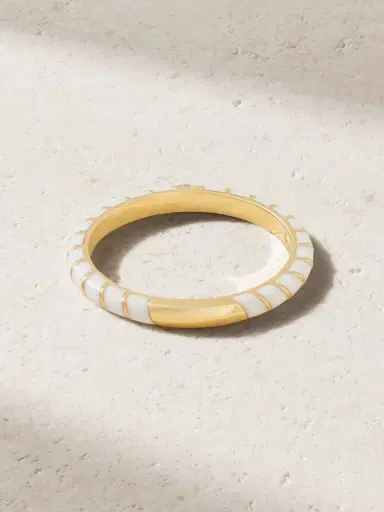 Yvonne Léon 9-karat Gold, Diamond And Enamel Ring | Thumbnail 3