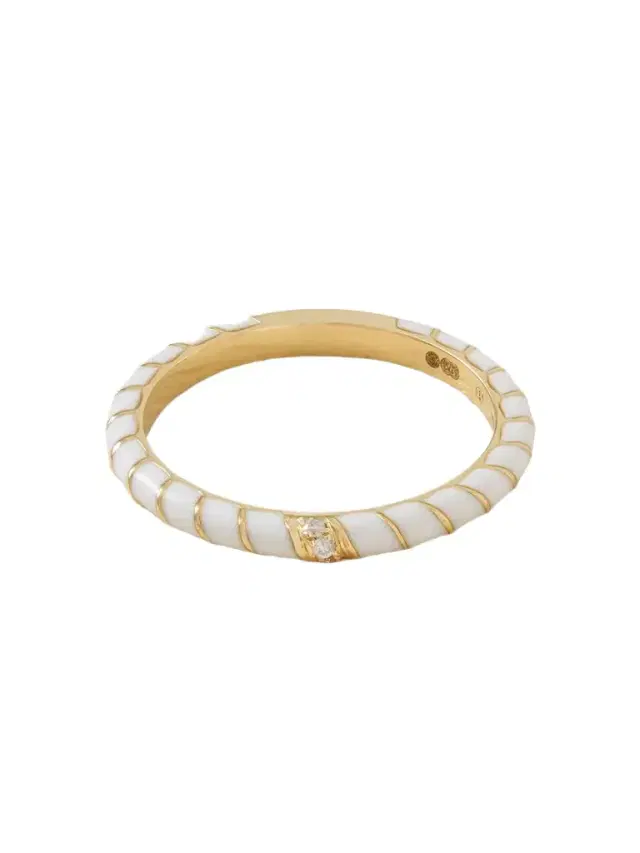 9-karat Gold, Diamond And Enamel Ring