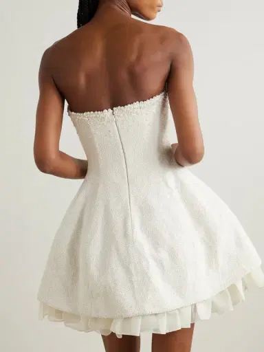 Clio Peppiatt Olympia Strapless Embellished Stretch-tulle Mini Dress | Thumbnail 3