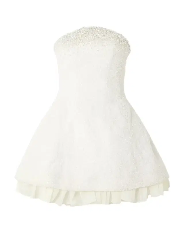 Clio Peppiatt Olympia Strapless Embellished Stretch-tulle Mini Dress