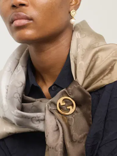 Gucci Blondie Gold-tone Brooch | Thumbnail 2