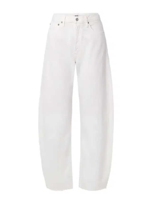 AGOLDE Luna Frayed High-rise Barrel-leg Jeans