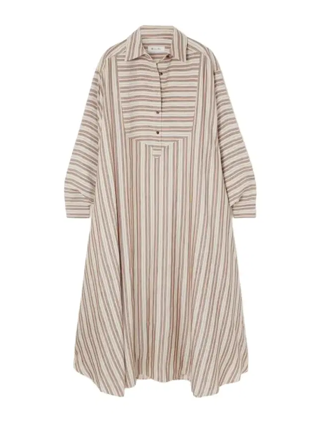 Loro Piana Striped Printed Linen And Silk-blend Kaftan