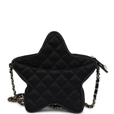 Chanel Chanel Star Bag Black Satin Light Gold Hardware | Thumbnail 4 Chanel Chanel Star Bag Black Satin Light Gold Hardware | Thumbnail 4