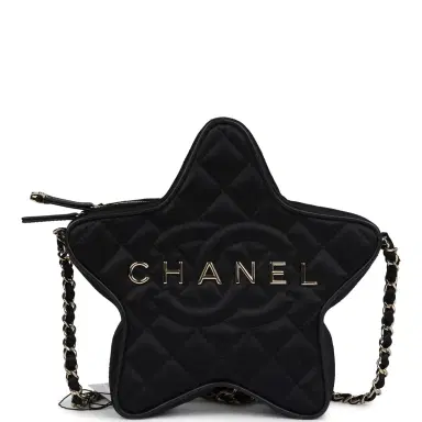 Chanel Chanel Star Bag Black Satin Light Gold Hardware | Thumbnail 1 Chanel Chanel Star Bag Black Satin Light Gold Hardware | Thumbnail 1
