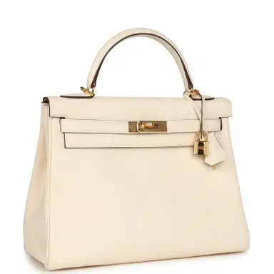 HERMÈS Pre-owned Hermes Kelly Retourne 32 Nata Clemence Gold Hardware | Thumbnail 2