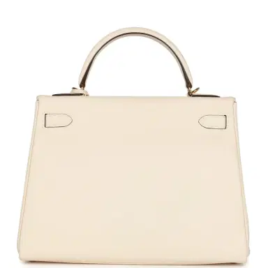 HERMÈS Pre-owned Hermes Kelly Retourne 32 Nata Clemence Gold Hardware | Thumbnail 4