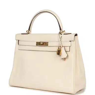 HERMÈS Pre-owned Hermes Kelly Retourne 32 Nata Clemence Gold Hardware | Thumbnail 5