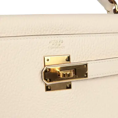 HERMÈS Pre-owned Hermes Kelly Retourne 32 Nata Clemence Gold Hardware | Thumbnail 7
