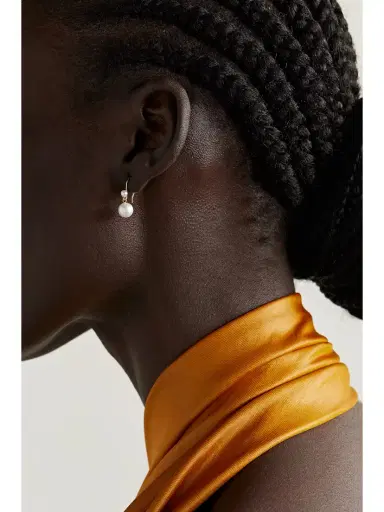 Mizuki 14-karat Gold Pearl Earrings | Thumbnail 2 Mizuki 14-karat Gold Pearl Earrings | Thumbnail 2