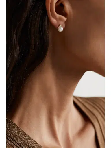 Mizuki Sea Of Beauty 14-karat Gold, Pearl And Diamond Earrings | Thumbnail 2 Mizuki Sea Of Beauty 14-karat Gold, Pearl And Diamond Earrings | Thumbnail 2