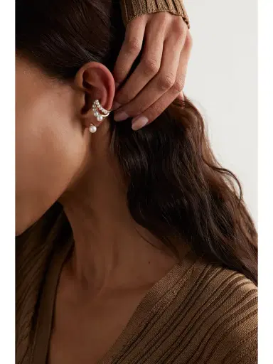 Mizuki Sea Of Beauty 14-karat Gold, Pearl And Diamond Earrings | Thumbnail 4 Mizuki Sea Of Beauty 14-karat Gold, Pearl And Diamond Earrings | Thumbnail 4