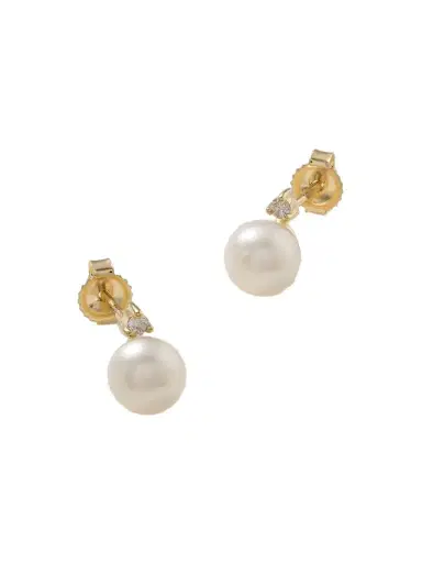 Mizuki Sea Of Beauty 14-karat Gold, Pearl And Diamond Earrings | Thumbnail 1 Mizuki Sea Of Beauty 14-karat Gold, Pearl And Diamond Earrings | Thumbnail 1