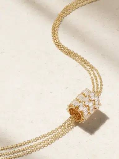 Suzanne Kalan 18-karat Gold Diamond Necklace | Thumbnail 1
