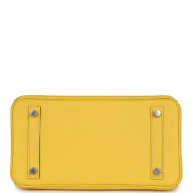 HERMÈS Hermes Birkin 25 Jaune de Naples Swift Palladium Hardware | Thumbnail 6 HERMÈS Hermes Birkin 25 Jaune de Naples Swift Palladium Hardware | Thumbnail 6