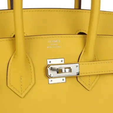 HERMÈS Hermes Birkin 25 Jaune de Naples Swift Palladium Hardware | Thumbnail 7 HERMÈS Hermes Birkin 25 Jaune de Naples Swift Palladium Hardware | Thumbnail 7