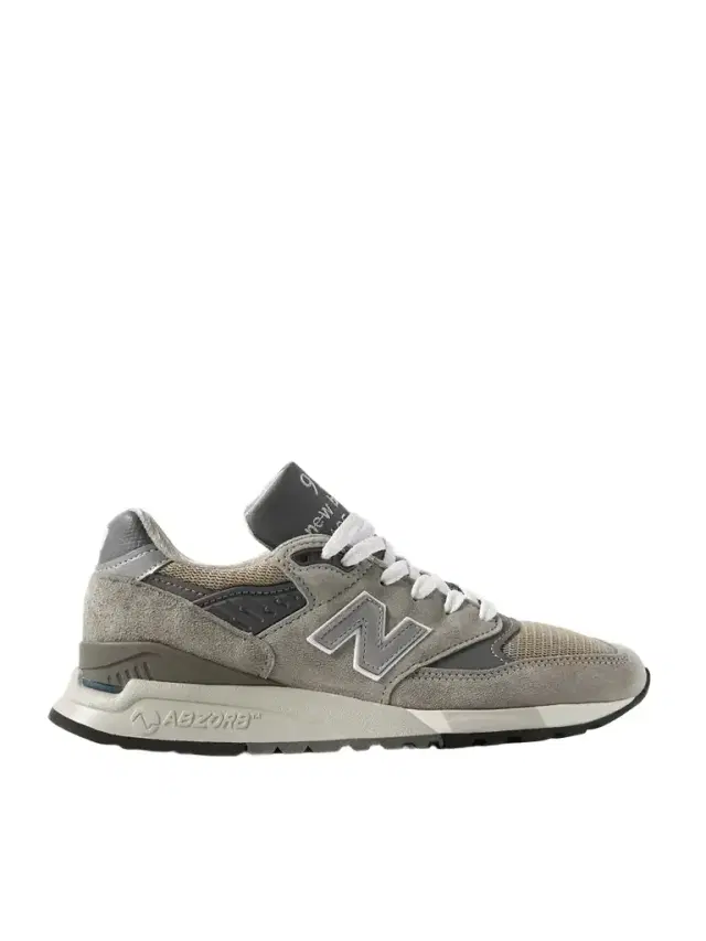 Made In Usa 998 Core Rubber-trimmed Leather, Mesh And Suede Sneakers